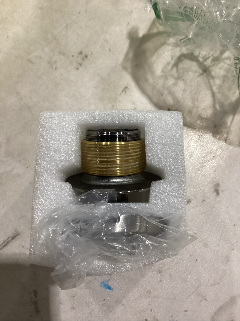 Condition photo showing Good Condition for bathtub tub drain conversion kit assembly, wellup lift and turn twist tub drain trim kit with two-hole overflow faceplate, brushed nickel 2 holes brushed