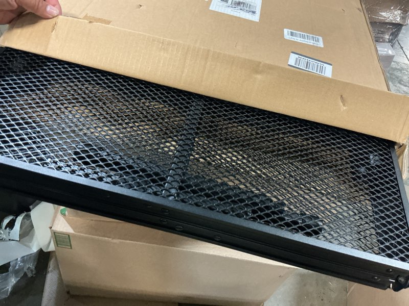 Condition photo showing Good Condition for gregin camping table with mesh desktop, lightweight & portable folding grill table, height adjustable metal outdoor table for camp, cooking, bbq, rv, picnic-4 ft black l: 47.24"l x 23.62"w x 16.5"h/26"h