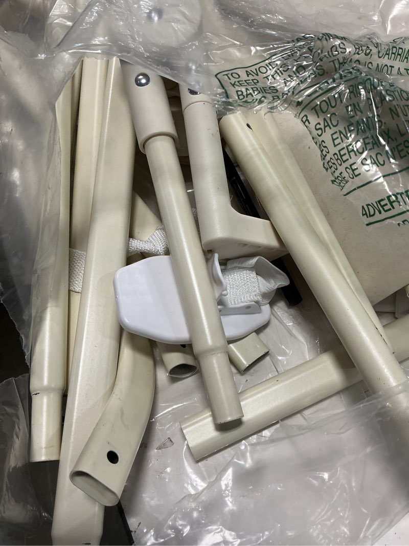 Condition photo showing As Is for folding bed rail for toddlers, baby bed rail guard with reinforced anchor safety system, toddler bed rails for king size beds, twin, full, queen (khaki, 59" l x 21.6" h) khaki 59" l x 21.6" h