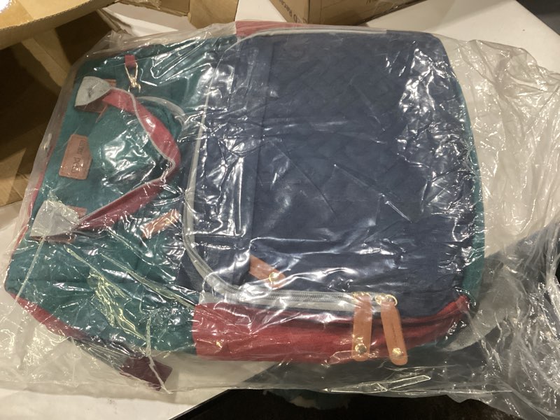 Condition photo showing New/Like New for astro alan baby diaper bags with changing station, waterproof diaper bag backpack for moms dads with usb charging port, baby shower gifts, large capacity diaper backpack, red-green-blue