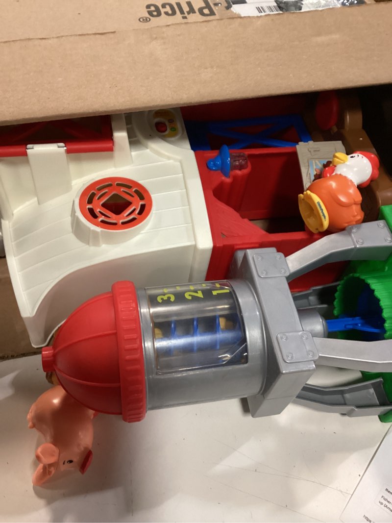 Condition photo showing Good Condition for fisher-price little people toddler learning toy caring for animals farm electronic playset with smart stages for ages 1+ years