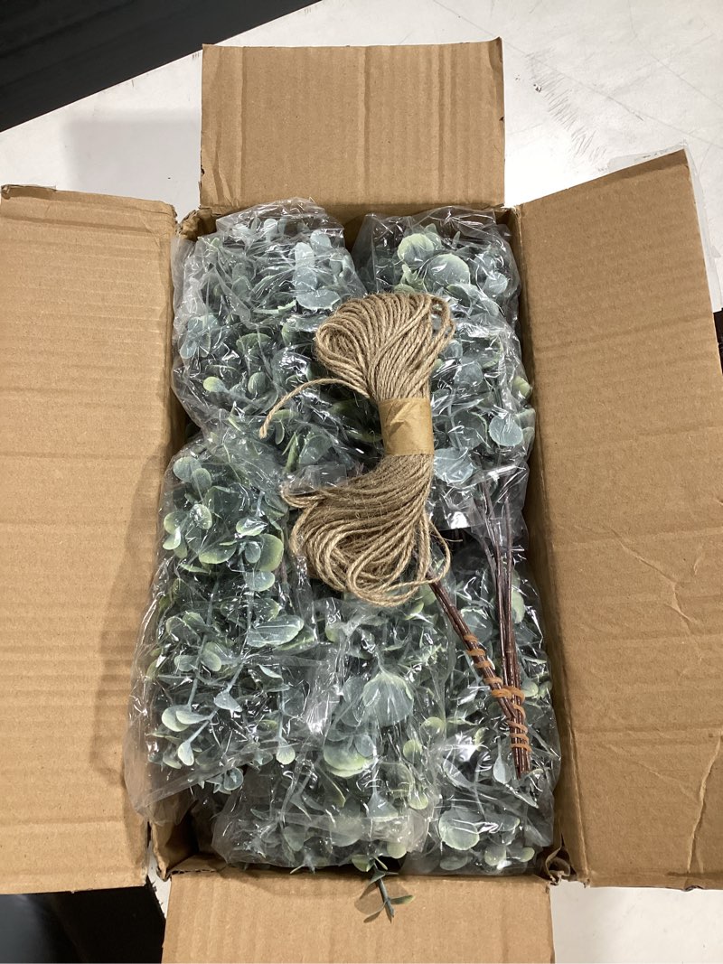 Condition photo showing Good Condition for zekonan 120 pcs artificial eucalyptus stems bulk faux silver dollar leaves for vase bouquets baby eucalyptus leaves for family wedding center flower arrangement