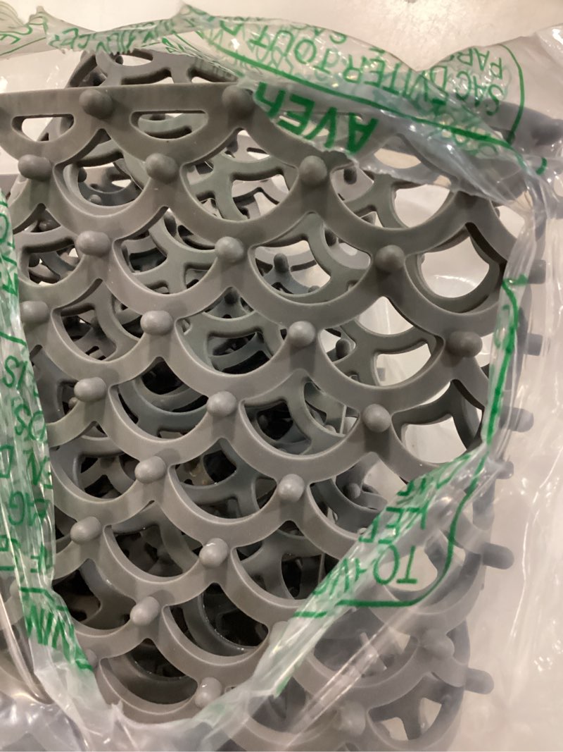 Condition photo showing Good Condition for sink protectors for kitchen sinks - large 28.4“ x 15” with right side top hole heat resistant easy to clean non-slip kitchen sink mat for kitchens sinks stainless steel bottom (grey) - 72x38cm grey-right side top hole(28.4*15)