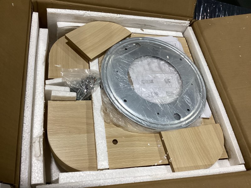 Condition photo showing New/Like New for Minimal Mommy Kids Rotating Bookshelf, Small Corner Bookshelf for Small Space, 360° Display 3 Tier Floor Standing Bookshelf Storage Rack, Wooden Narrow Bookcase Organizer for Bedroom, Living Room