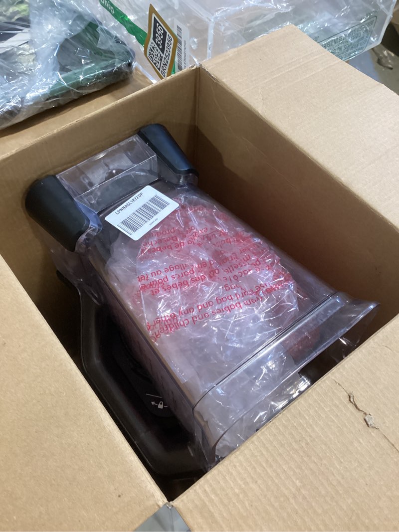 Condition photo showing As Is for ninja professional plus blender | max power smoothie blender, ice cream maker, frozen drink mixer & margarita machine | 3 auto iq™ presets, 1400 w, 72oz total crushing pitcher | dark grey, bn701 72 oz. blender + total crushing pitcher