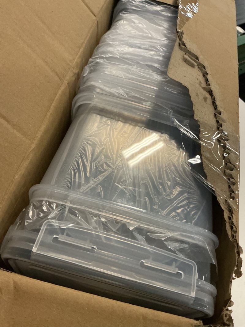 Condition photo showing Good Condition for airtight food storage containers with lids, 24 pcs kitchen and pantry organization canisters, bpa-free, pvc-free, food-grade plastic leak-proof jars for cereal, flour, sugar, extra 24 labels & marker 24 piece