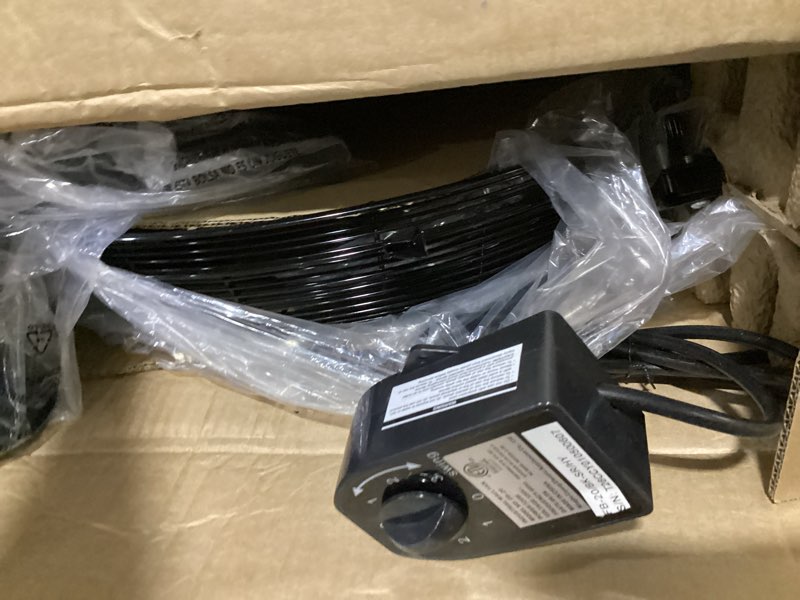 Condition photo showing Good Condition for uthfy 20 inch high velocity wall mount fan, 7200cfm outdoor industrial fan with wired reomte, 6 ft cord, 3 speeds, heavy duty oscillating fan for indoor, garage, patio, workshop use