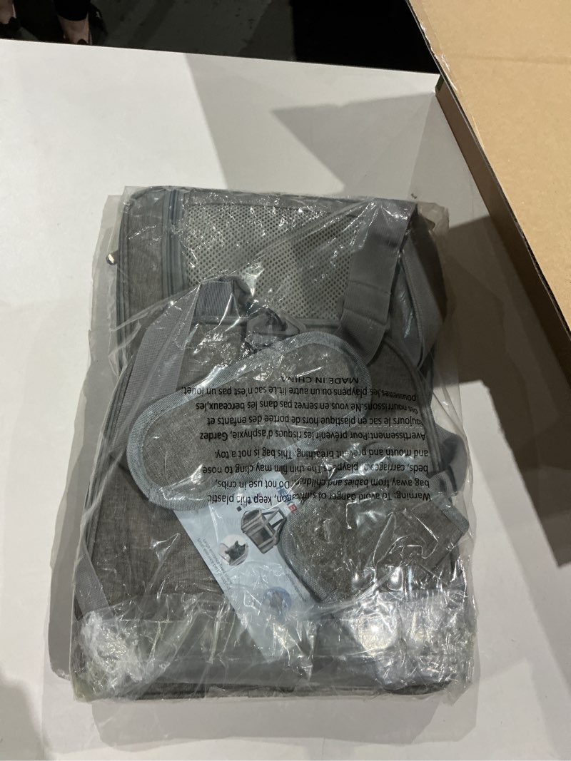 Condition photo showing As Is for henkelion large cat carriers dog carrier pet carrier for cats dogs puppies up to 25lbs, big dog carrier soft sided, travel puppy carrier - large - grey 20.0"l x 13.0"w x 13.0"h grey