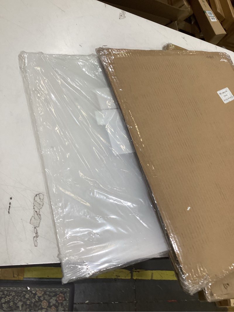 Condition photo showing Good Condition for calpalmy (2 pack) 1/8" thick clear acrylic sheets - 16"x20" pre-cut plexiglass sheets for craft projects, signs, display cases, sneeze guard and more - cut with engraver, power saw or hand tools 16"x20", 1/8" thick clear 2