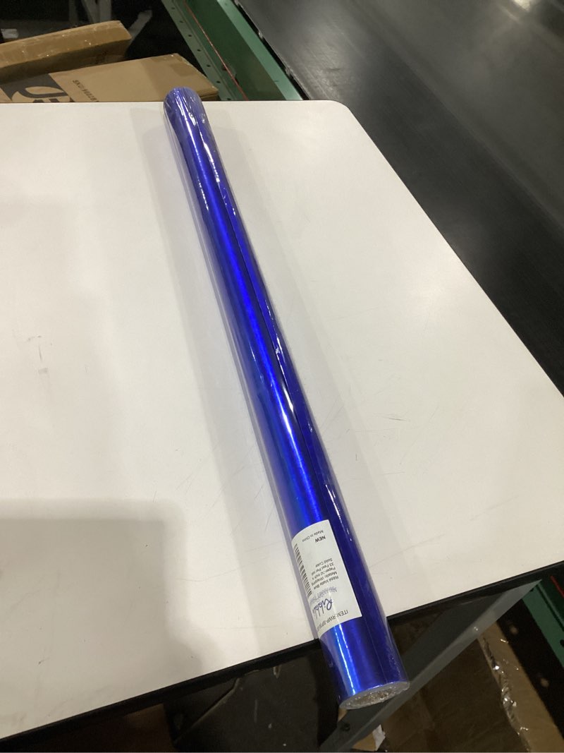 ribbli matte blue metallic wrapping paper-30 inch x 33 feet per roll solid color