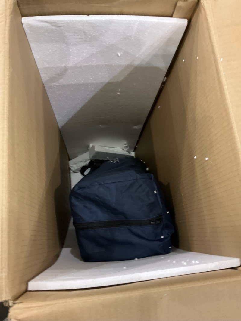 Condition photo showing As Is for Dream On Me Zazzy Portable Playard with Bassinet in Navy, Packable and Easy Setup Baby Playard, Lightweight and Portable Playard for Baby with Mattress and Travel Bag