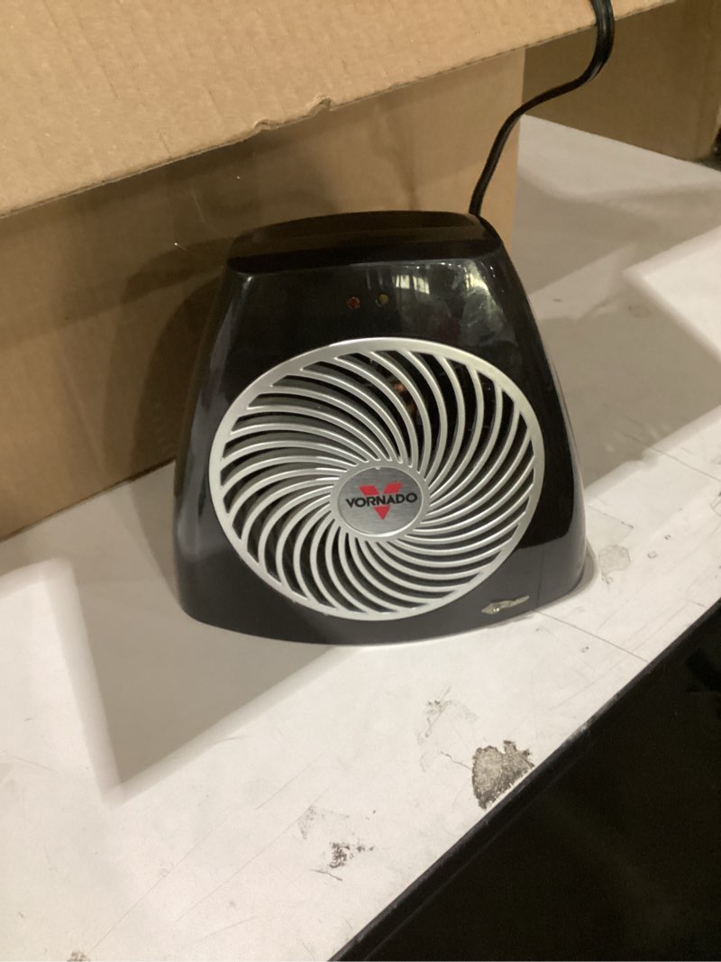 Condition photo showing As Is for Vornado VH202 Personal Space Heater, Advanced Safety Features, 2 Heat Settings, Direct Heating, Fan Only Setting, Cool-Touch Exterior, Signature Vortex Heat Circulation, Gentle Heating, Black VH202 (2024 Model)