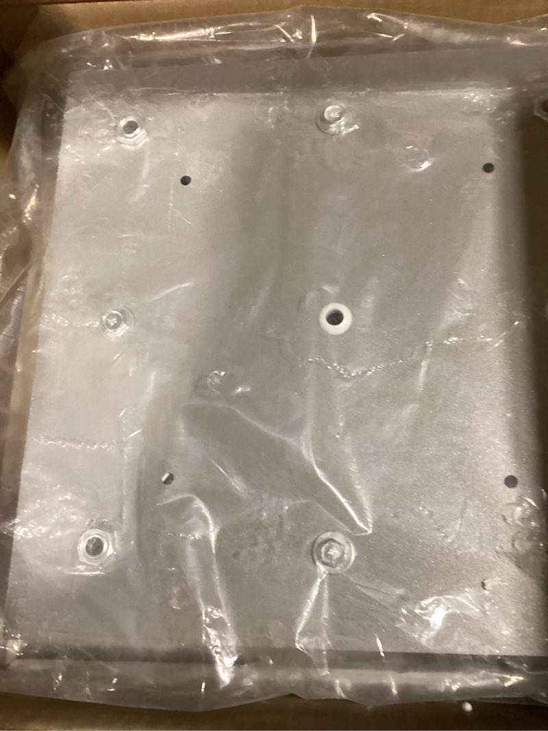 Condition photo showing Good Condition for Bestier Chrome Modern Crystal Square Raindrop Chandelier Lighting Flush Mount LED Ceiling Light Fixture Pendant Lamp for Dining Room Bathroom Bedroom Livingroom 4 GU10 Bulbs Required 12" Wide 20" High W12" x H20"