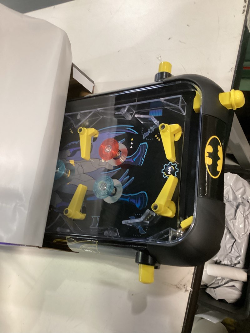 Condition photo showing Good Condition for LEXiBOOK Batman Electronic Pinball Machine, Fun Sounds and Light Effects, 5 Obstacles, Works with 3 LR14 Batteries, Black/Yellow, JG610BAT