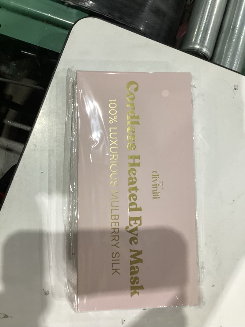 Condition photo showing New/Like New for Silk Cordless Heated Eye Mask for Dry Eyes - Heating Warm Electric Mask Hot Moist Compress Heating Pad, Blepharitis, Chalazion, Stye - USB Rechargeable Sleep Mask - Pink