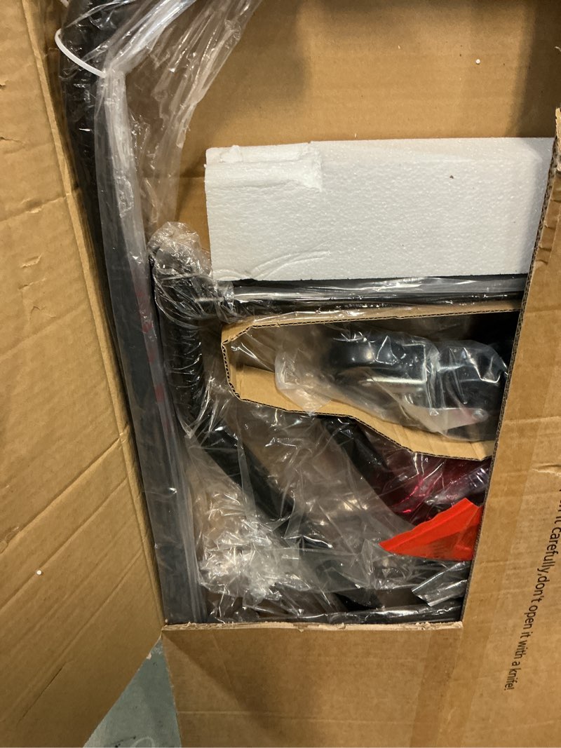 Condition photo showing Good Condition for Heavy Duty Clothes Rack for Hanging Clothes, Double Rods Clothing Rack with Lockable Wheels, Rolling Garment Racks with Shelf, Easy to Assemble, Black Black Doule Rods