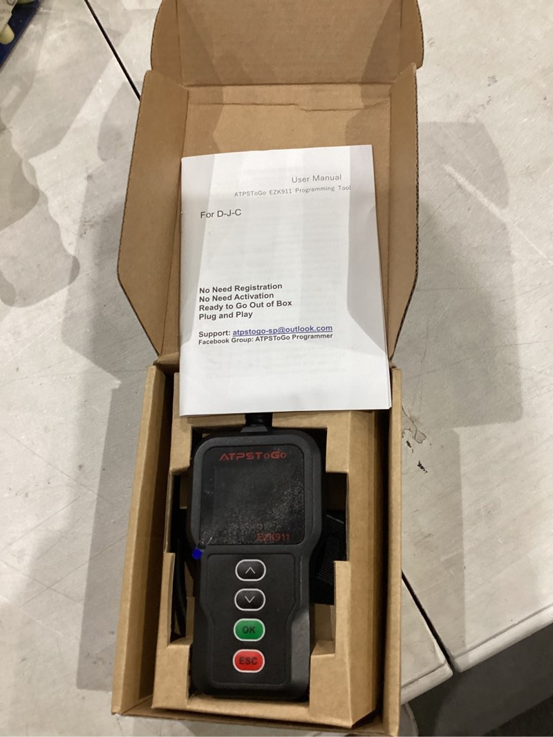 Condition photo showing As Is for similar not exact      atpstogo ezk911 remote key fob tool
