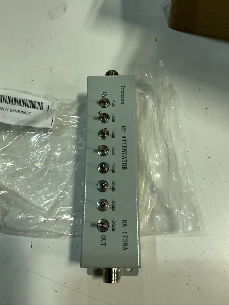 Condition photo showing Good Condition for variable step attenuator 0-82db rf attenuator 50 ohm dc-250mhz with 8 sections for ham radio transmitter