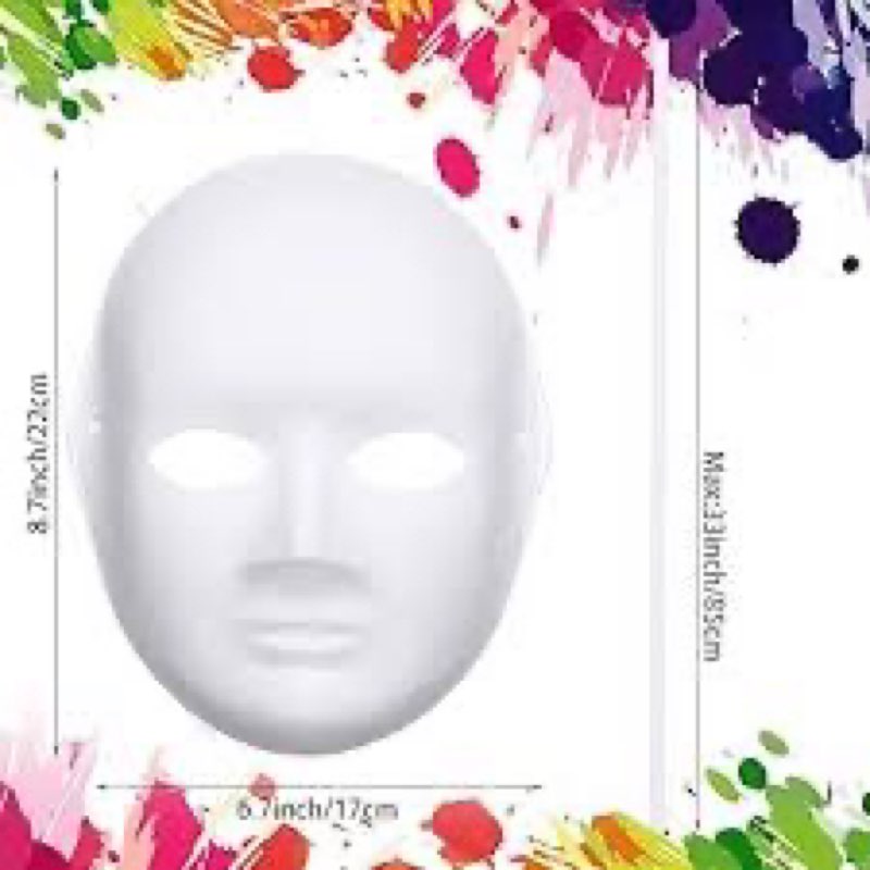 Aoriher 160 Pieces DIY Full Face... ks for Women Masquerade Halloween 