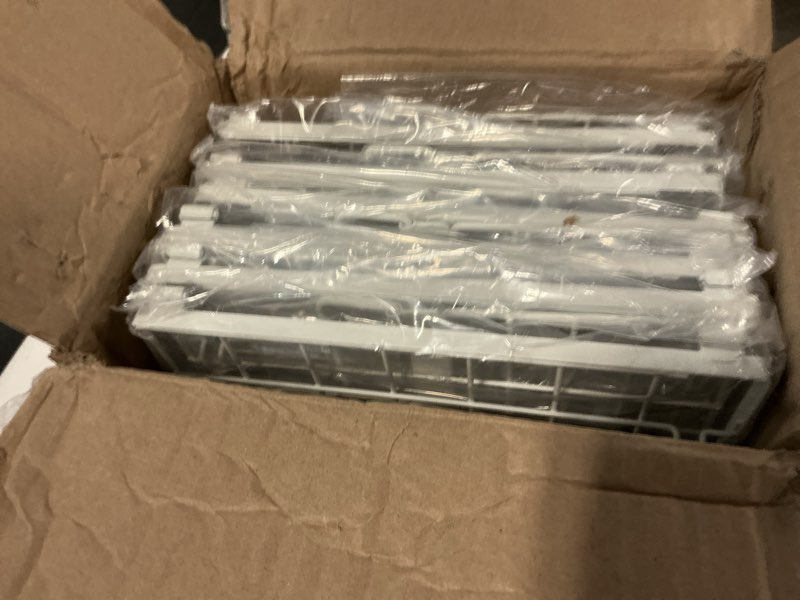 Condition photo showing New/Like New for ispecle 3 pack freezer organizer bins - fit 10 to 20 cu.ft deep freezer, expandable wire storage chest freezer baskets for frozen food, stackable with handles, white white-3 pcs