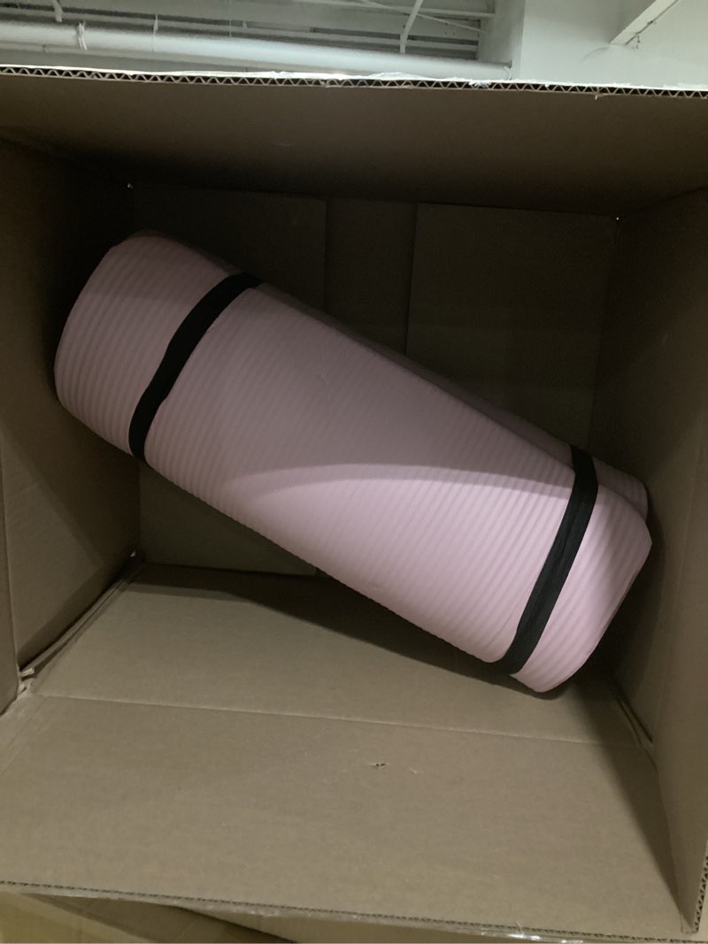 Condition photo showing Good Condition for amazon basics extra thick exercise yoga mat with carrying strap rose 1-inch