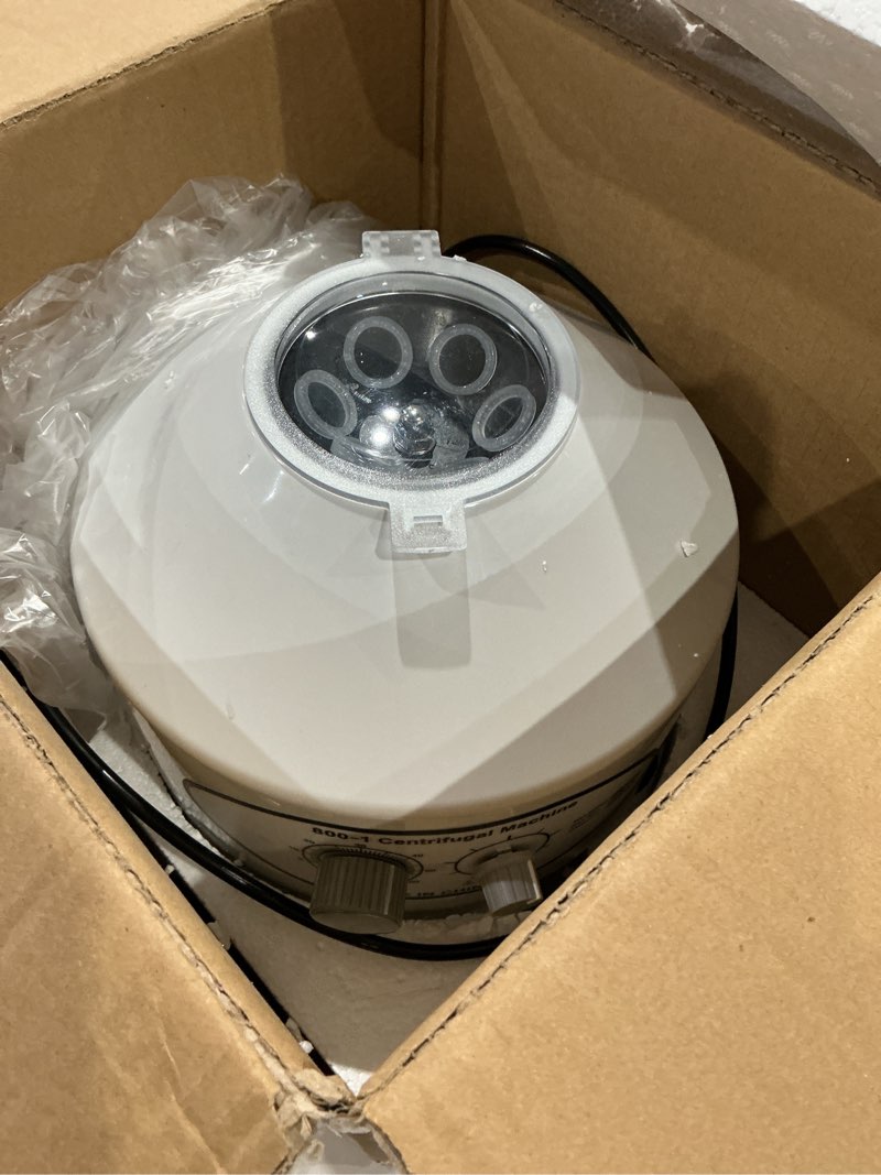 Condition photo showing Good Condition for desktop electric lab laboratory centrifuge machine lab medical practice w/timer and speed control - low speed,4000 rpm, capacity 20 ml x 6-110v by calu luky