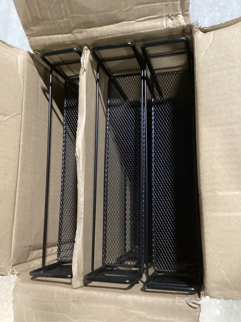 Condition photo showing New/Like New for spaceaid pull out spice rack organizer for cabinet, heavy duty slide out seasoning kitchen organizer, cabinet organizer, with labels, 7.7" w x10.75 d x10 h, 3 drawers 2-tier three 2"w drawers, 2-tier