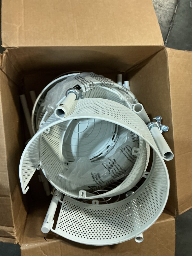 Condition photo showing As Is for 5-Tier Rotating Kitchen Organizer Rack with Wheels, PP Plastic Storage Shelf with Baskets for Countertop, Pantry, Bathroom & Home, Space-Saving Multifunctional Display Stand? ( similar)