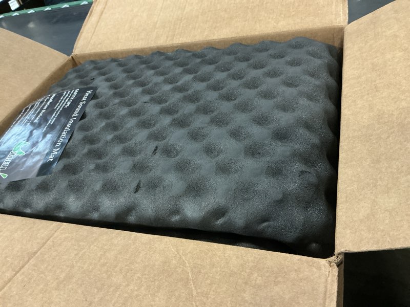 Condition photo showing As Is for uxcell car studio sound acoustic absorption heatproof wave foam deadener mat 78.7"x39.4" 21.5sqft 21.5sq.ft