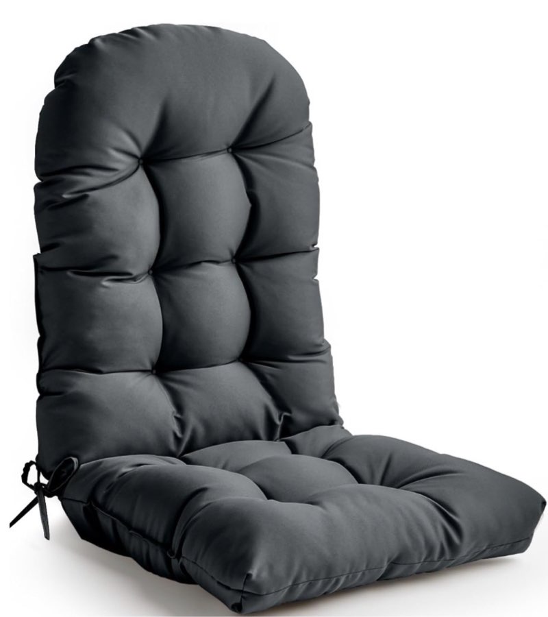 Lucresta Adirondack Chair Cushion, High Back Patio Cushions with Adjustable Ties, 48.8 x 20.4 x 4.3,