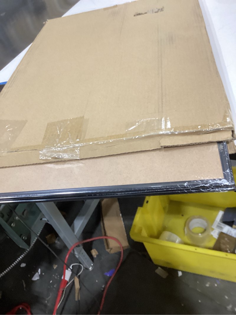 Condition photo showing As Is for upsimples 18x24 Picture Frame Black 3 Pack, Scratch-Proof Poster Frames 18 x 24 for Photo Gallery - Slide-In Strips, Horizontal or Vertical Wall Mounting Black 18x24