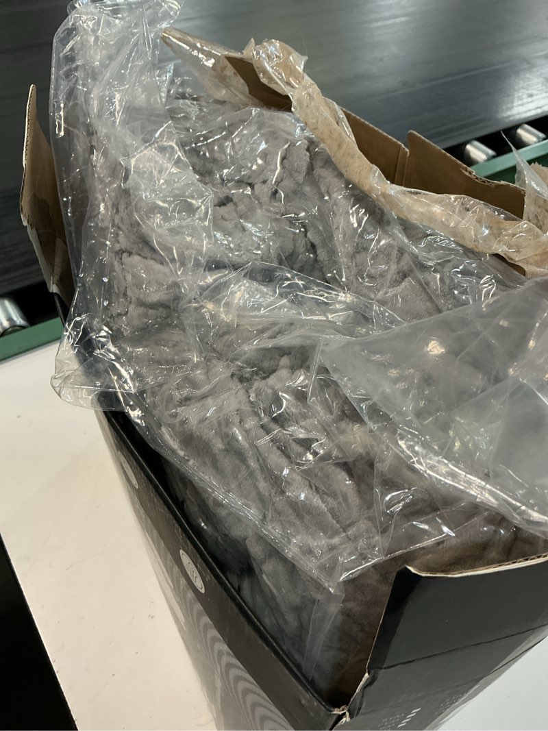 Condition photo showing Good Condition for (color grey)heated blanket electric blanket king waffle, 90x100 inches dual controllers sherpa fleece fast heating blanket 6 heating levels & 10 hours auto off etl certification, pink king pink king 90\" x 100\"