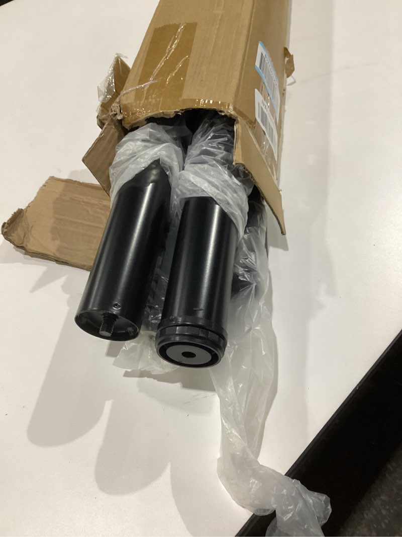 Condition photo showing New/Like New for QLLY 28 inch Adjustable Metal Desk Legs, Office Table Furniture Leg Set, Set of 4 (Black)