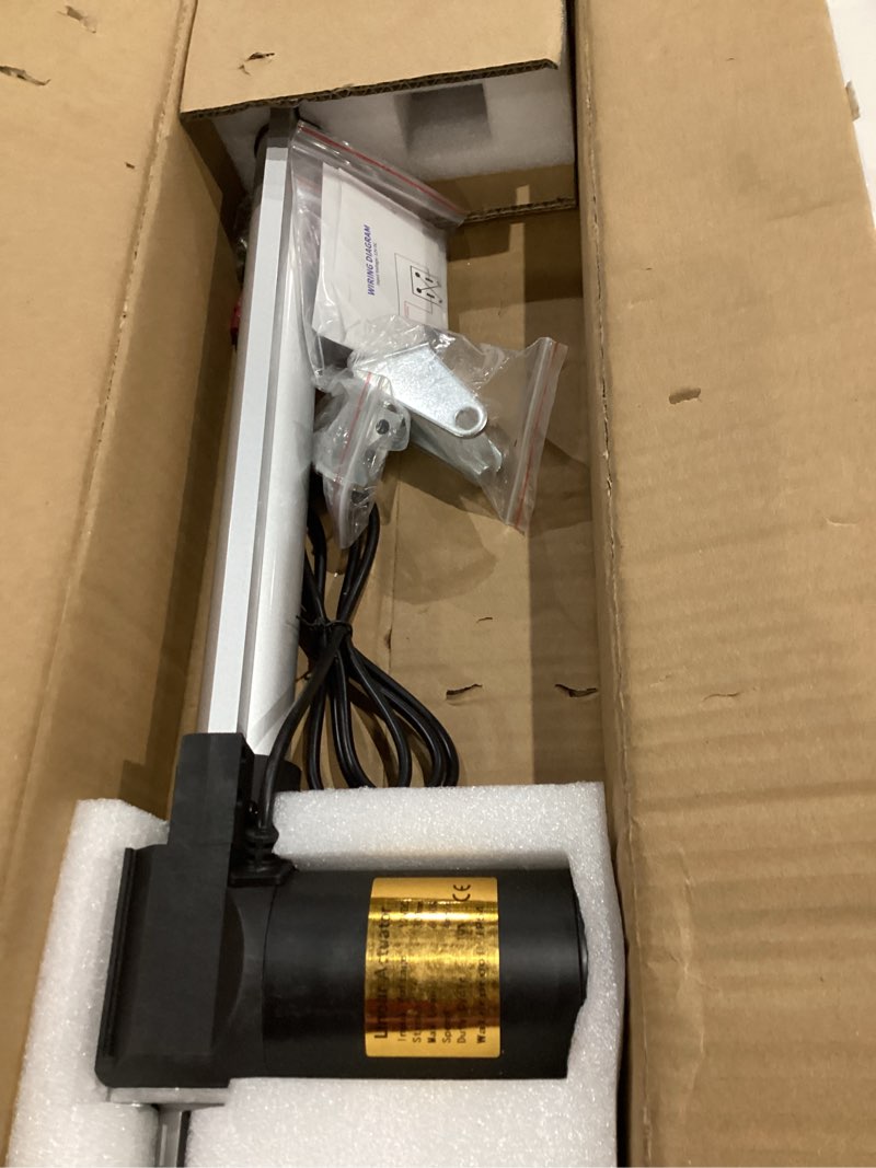 Condition photo showing Good Condition for 12V Actuator 6000N/1320lb Heavy Duty Electric Linear Actuator with 4 Inch Stroke, IP54 Waterproof, Includes Manual Switch Controller 4“/100mm 6000N-4mm/s 1