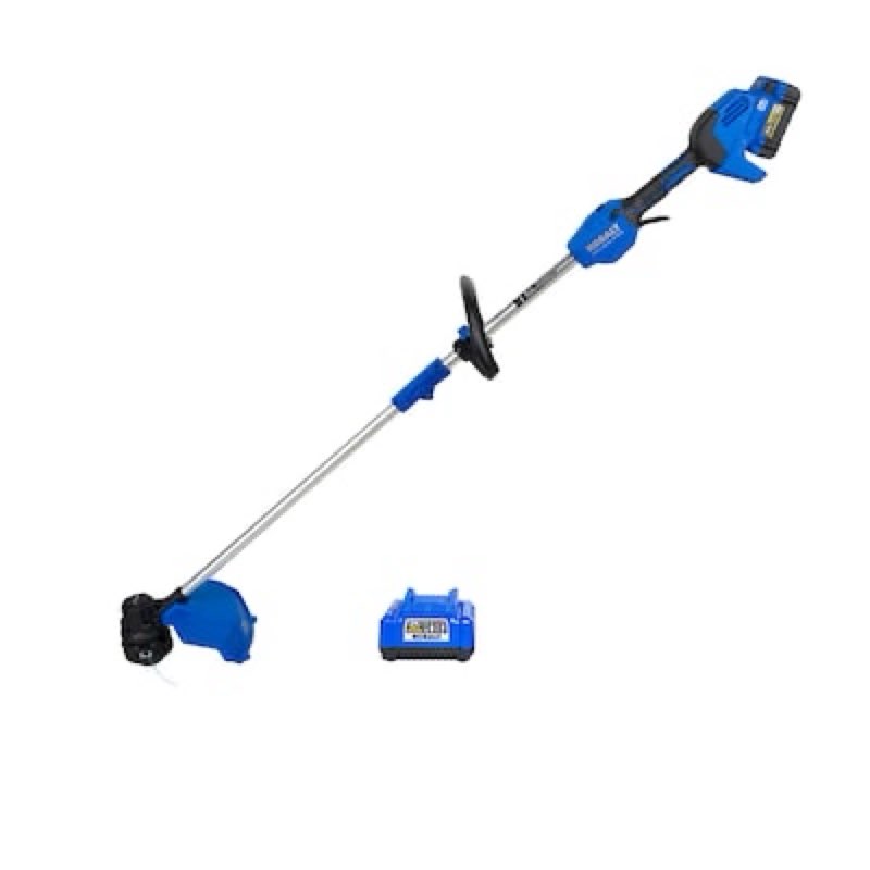 kobalt 24-volt 14-in straight shaft battery string trimmer 4.0 ah (now battery )(now charger)