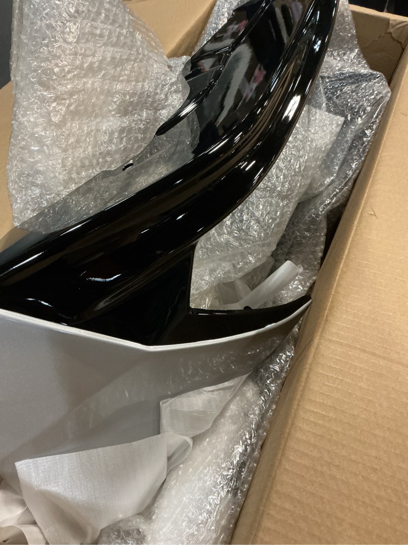 Condition photo showing Good Condition for Set of 2, HECASA Front Bumper Lip Compatible with 2018-2020 Acura TLX Replacement for 08F01-TZ3-260A Front Lip Spoiler Splitter PP Plastic Painted Black & Silver