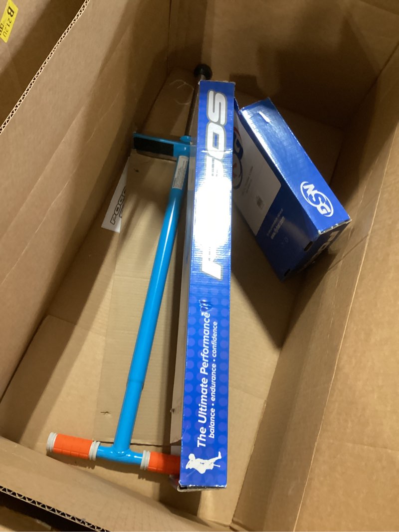 Condition photo showing As Is for nsg flight premium perfomance pogo stick - ages 9 and up - 80-180 pounds flight 80 – 180 lbs grey