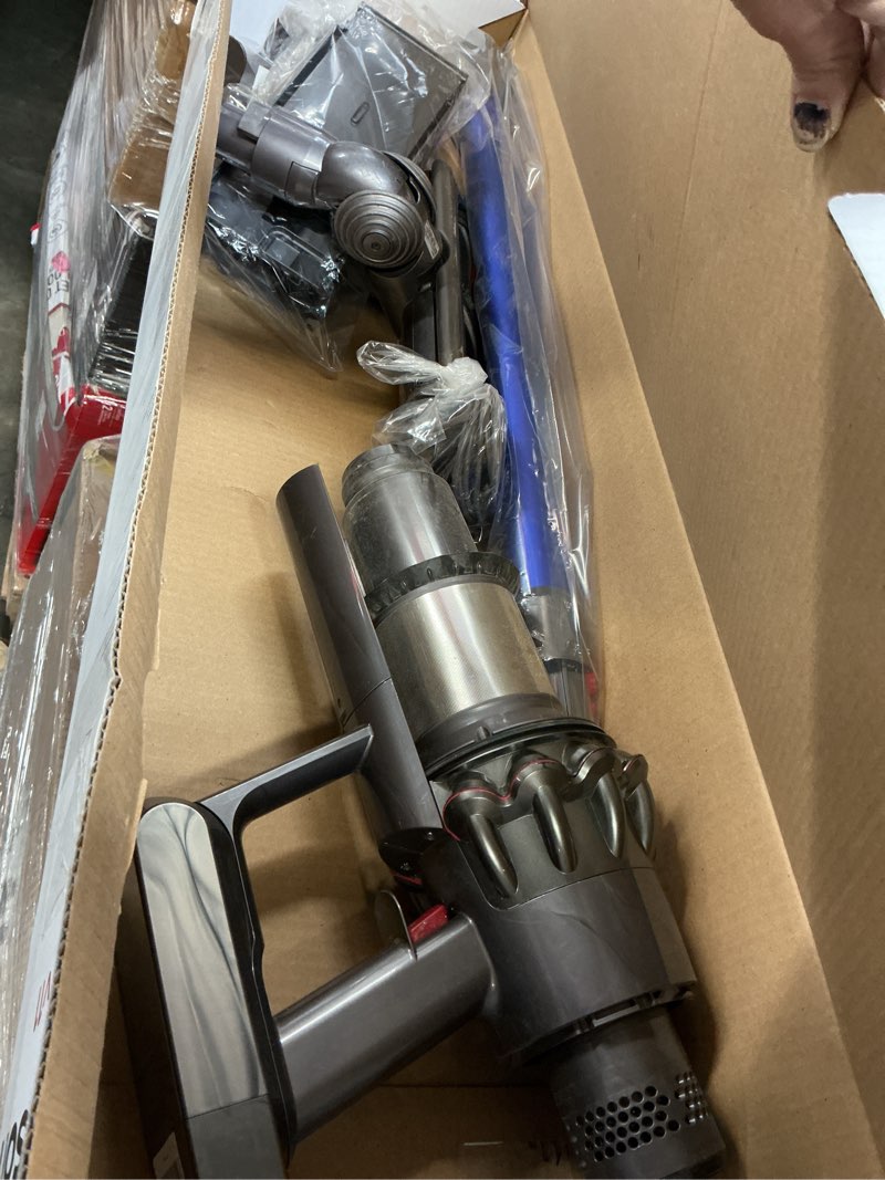 Condition photo showing As Is for Dyson V11 Cordless Stick Vacuum, Large, Nickel/Blue