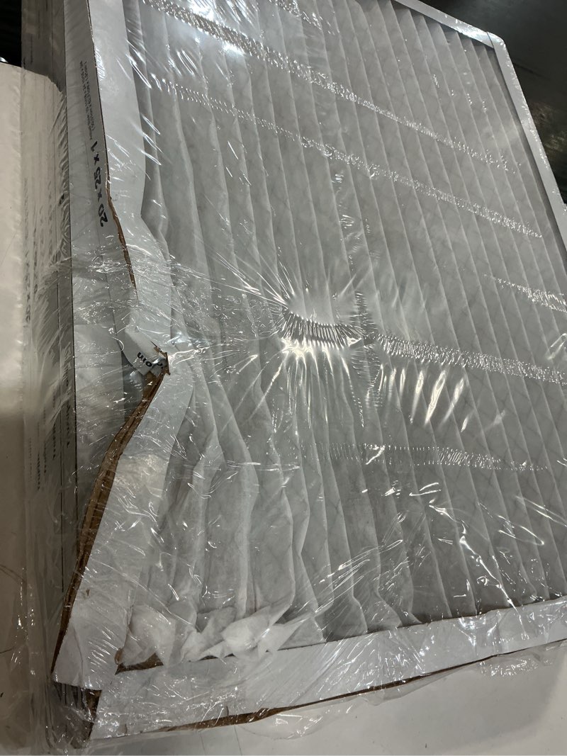 Condition photo showing As Is for bnx trufilter 20x25x1 air filter merv 11 (6-pack) - made in usa - allergen defense electrostatic pleated air conditioner hvac ac furnace filters for allergies, dust, pet, smoke, allergy mpr 1200 fpr 7 20x25x1 6-pack