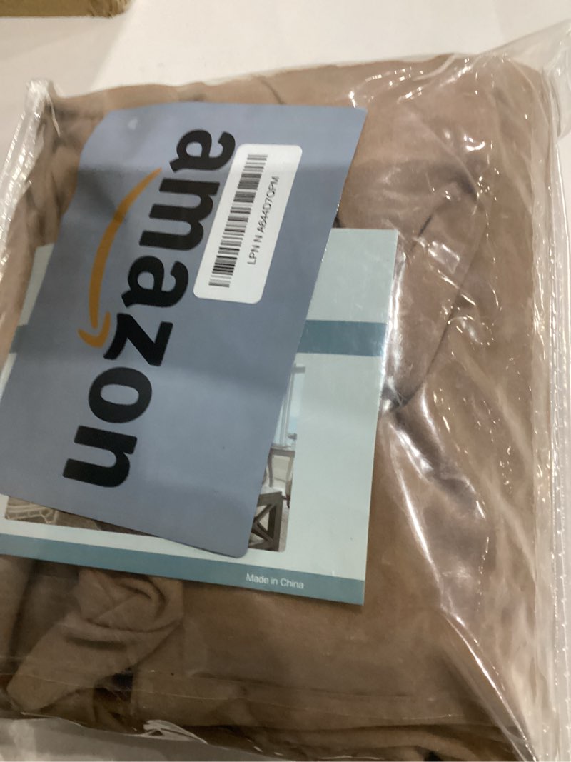 Condition photo showing As Is for H.VERSAILTEX 100% Waterproof Bar Stool Cover Stretch Counter Stool Pub Chair Slipcover for Dining Room Removable Soft Thick Solid Fleece Fabric Bar Stool Slipcovers Set of 4, Camel