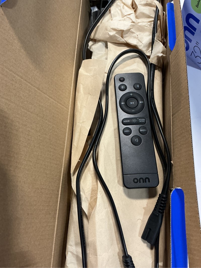 Condition photo showing Good Condition for new - onn. 2.0 led soundbar with 2 speakers, 20"