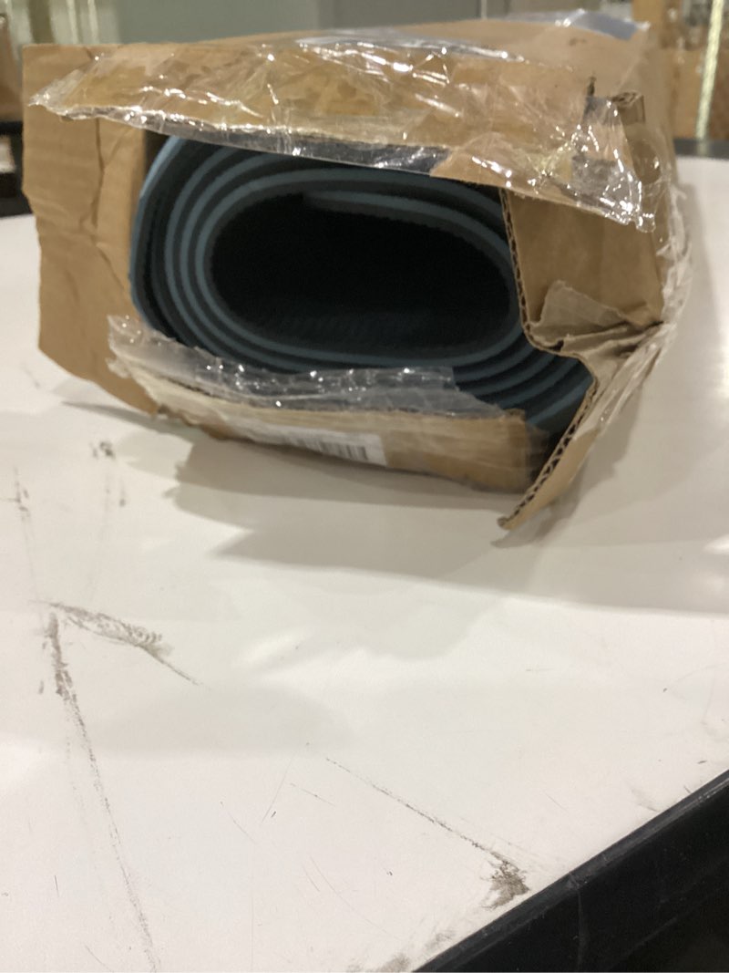 Condition photo showing New/Like New for gruper yoga mat non slip, eco friendly fitness exercise mat with carrying strap,pro yoga mats for women,workout mats for home, pilates and floor exercises grey blue / black 0.24*24*72 inches