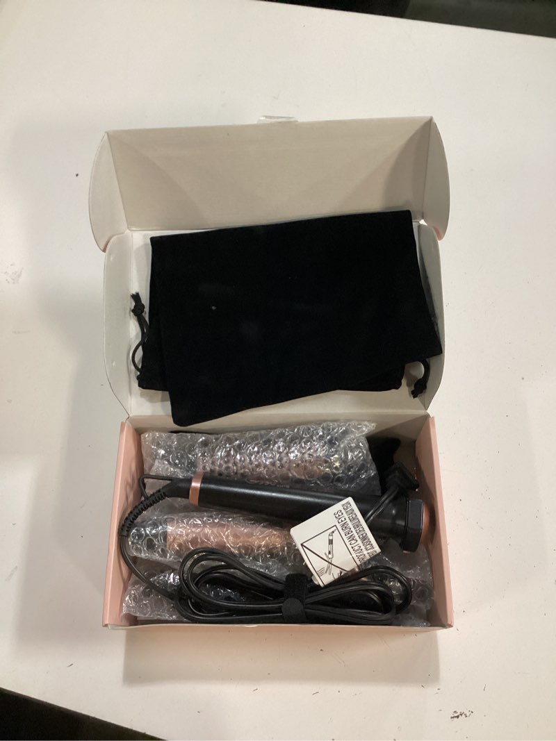 Condition photo showing New/Like New for ufree 3 in 1 curling iron, curling wand set with thermal brush flat iron hair straightener, dual voltage wand curler, instant heat up hair curler, include protective glove 2 clips, gifts for women