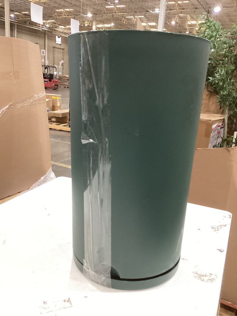 Condition photo showing As Is for recycled resin indoor outdoor planter 12"x21" green - room essentials™