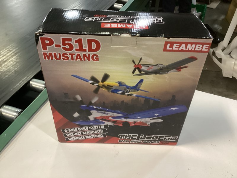Condition photo showing New/Like New for leambe 4 channel rc plane, ready to fly aerobatic aircraft, easy control for beginners, p51 mustang rc airplane best gift for adults white large