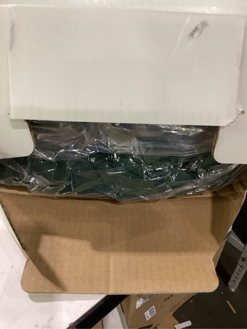 Condition photo showing As Is for litanika queen comforter set dark emerald green - 7 pieces bed in a bag queen bedding comforter sets, solid lightweight bed set with comforter, sheets, pillowcases & shams 01 - emerald green queen (90"x90")