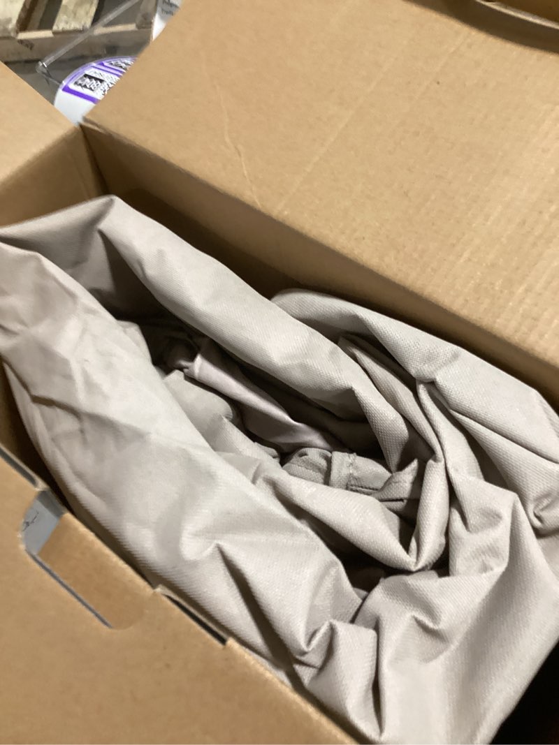 Condition photo showing Good Condition for style selections tan polyester patio furniture cover for dining table (round)