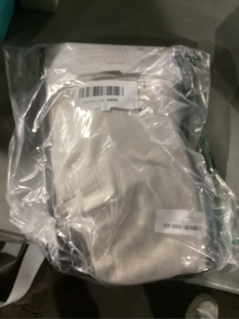 Condition photo showing As Is for 100% Blackout Shield Linen Blackout Curtains for Bedroom 84 Inches Long, Back Tab/Rod Pocket Living Room Drapes, Thermal Insulated Blackout Curtains 2 Panels Set, 50" W x 84" L, Cream Cream 50"W x 84"L (Pack of 2)