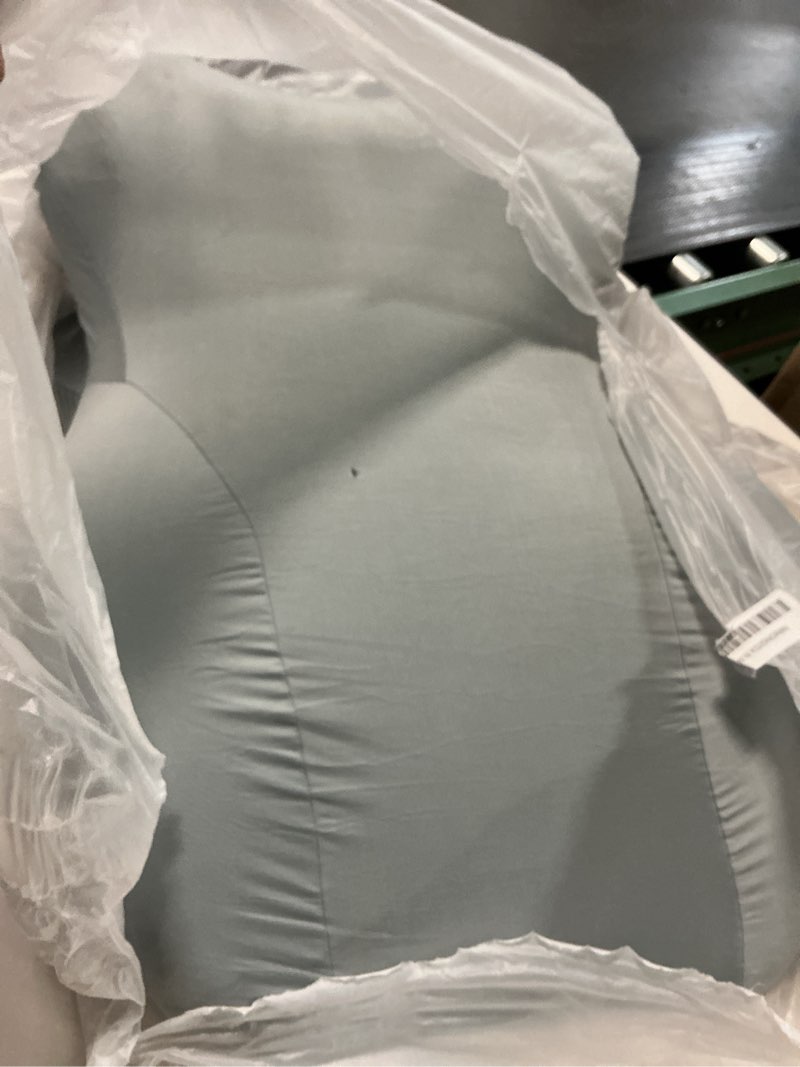 Condition photo showing As Is for Memory Foam Ergonomic Wedge Pillow, Reading and Back Support, 27° Angle Perfect Position Ergonomic Contoured Support Pillow, Multi-Functional Memory Foam Lounger Cushion Back Support