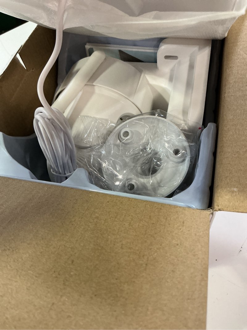 Condition photo showing Good Condition for 4g lte cellular security camera, wireless solar powered no wifi needed outdoor camera built-in sim card,pan tilt, 2k hd night vision,2-way talk,motion detection, remote access white
